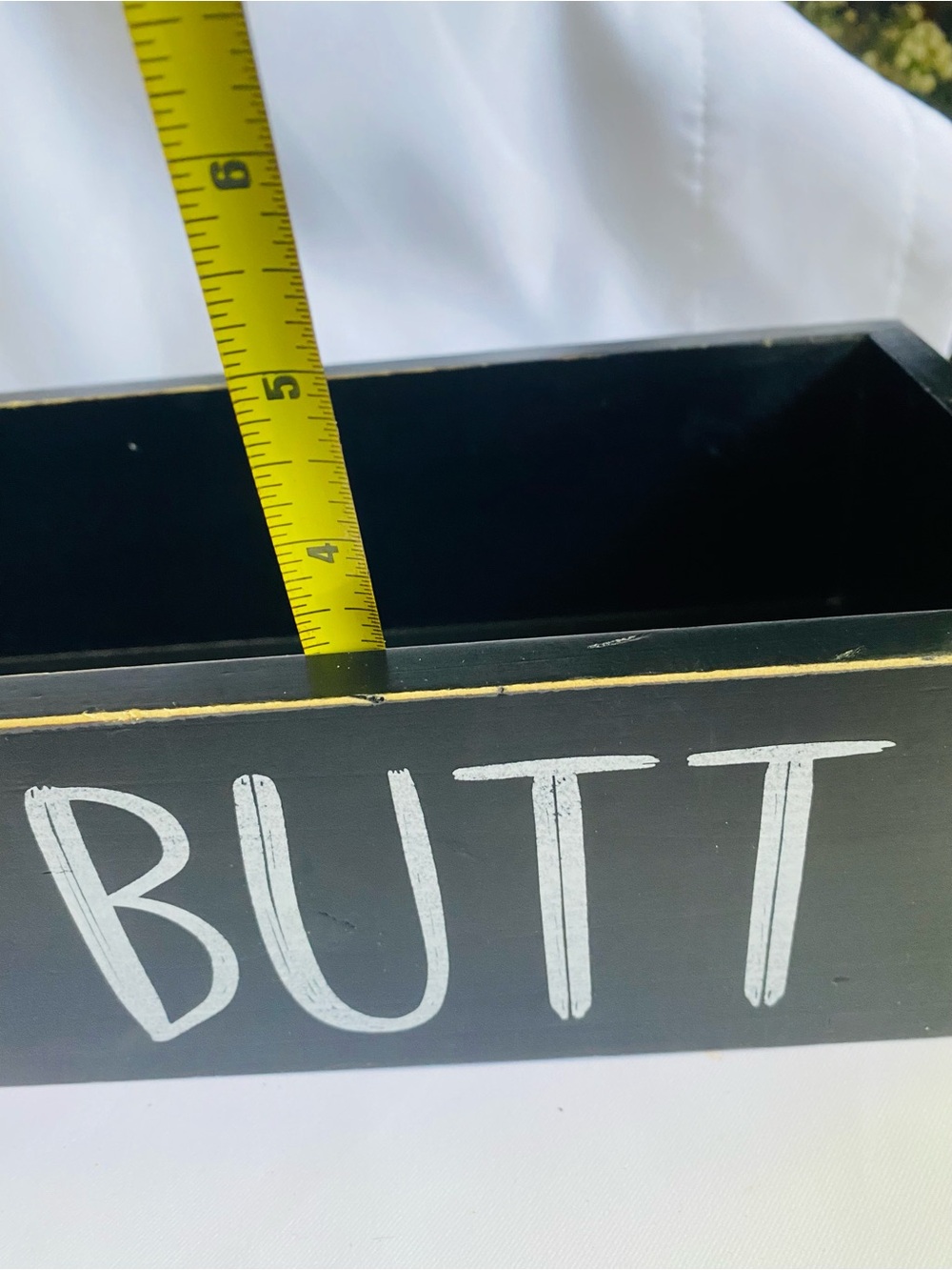 Hello Sweet Cheeks/Nice Butt- Decorative Wooden Box - Black - Picture 8 of 9